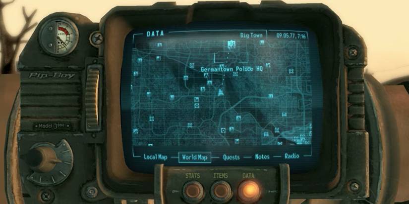 Fallout 3 Germantown Police HQ Map Location