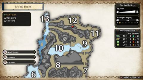 Every Shrine Ruins Relic Record In Monster Hunter Rise
