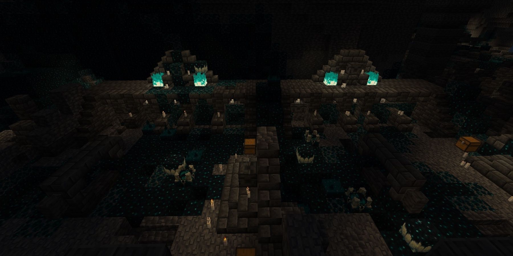 Minecraft Ancient City Altar Soul Fire Chests Sculk Catalyst Sculk Shrieker