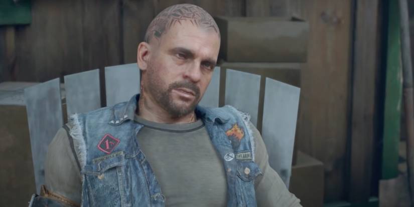 Boozer sitting in chair in Days Gone