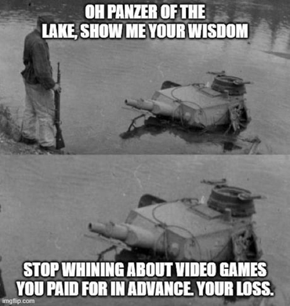 panzer of the lake preorder meme
