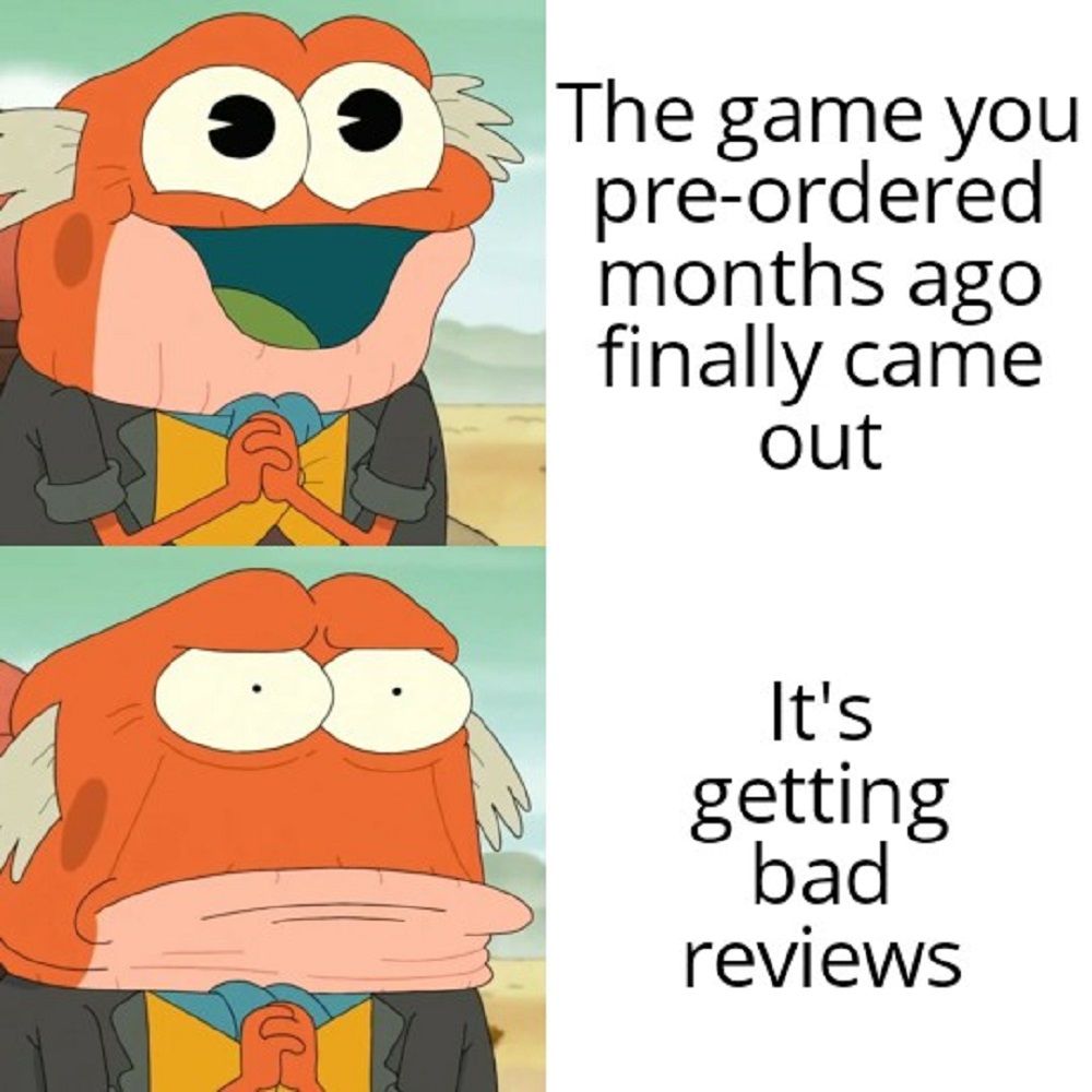 pre-order bad review meme