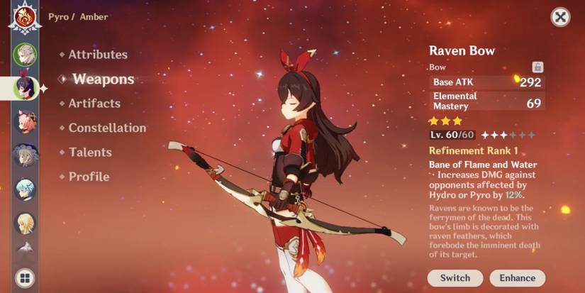 The Best Weapons For Amber In Genshin Impact
