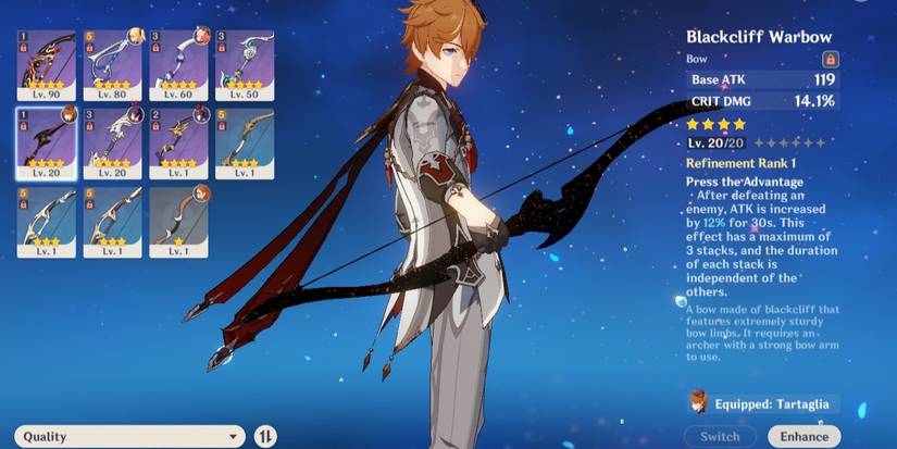 Best Weapons For Childe In Genshin Impact
