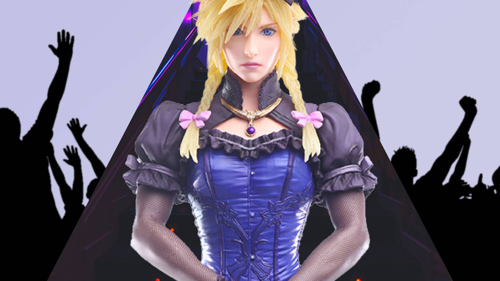 calvin klein navy blue dresses Final Fantasy VII Rebirth Cloud Strife Combat Suit Party Carnival Halloween  Cosplay Costume main image 1