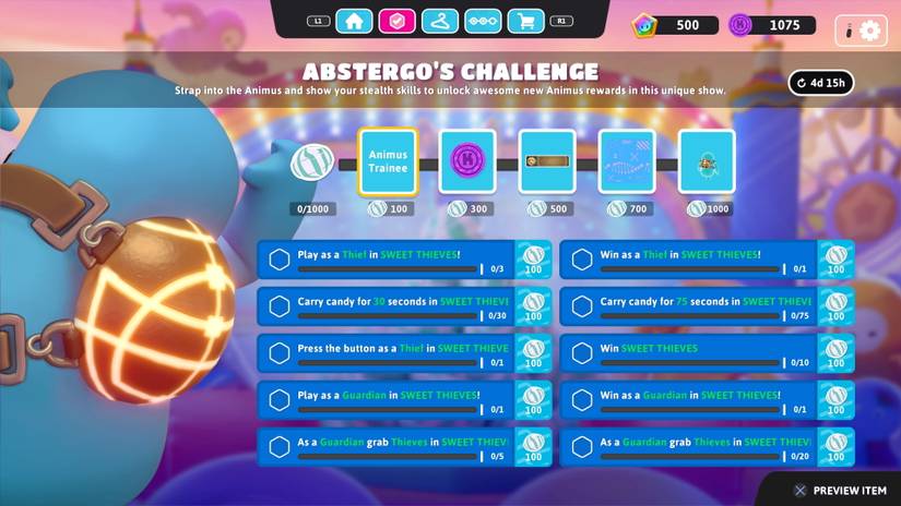 Abstergo Challenge Event Guide – Fall Guys