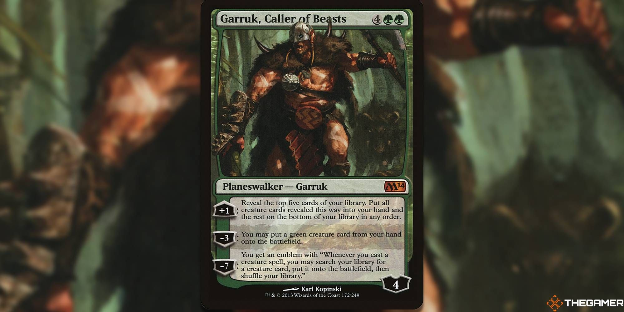 MTG 獣の統率者、ガラク/Garruk, Caller of Beasts 獣の統率者、ガラク/Garruk, Caller of Beasts《日本語》【M14】