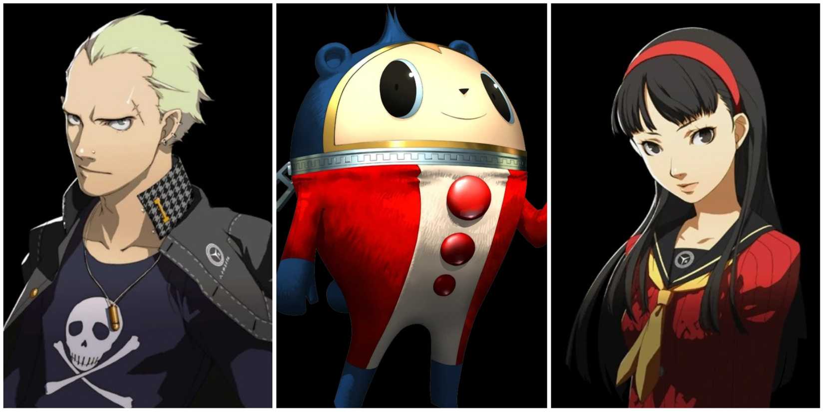 Kanji, Teddie, and Yukiko from Persona 4