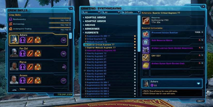Script Swtor Crafting How To Make Millions Of Credits In Star Wars: The Old Republic