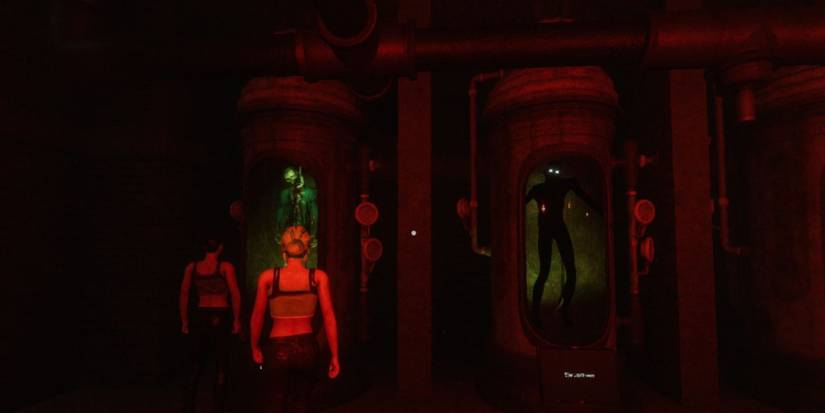 players look at captured The Darkness and The Gallows entities
