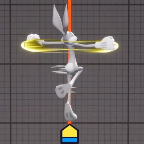 MultiVersus, Bugs Bunny, Aerial Neutral Attack