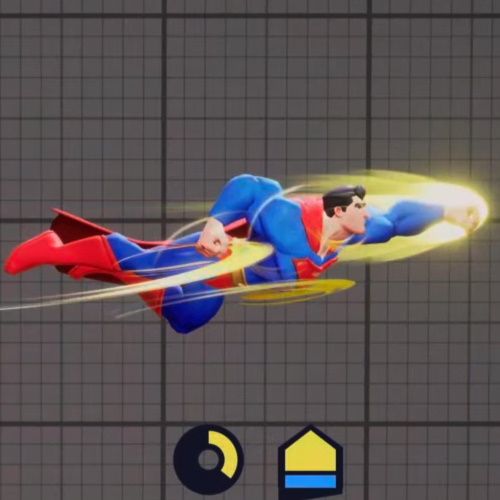 MultiVersus, Superman, Aerial Forward Special