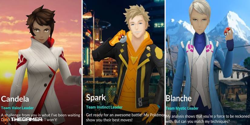 Pokemon Go - team leaders for training