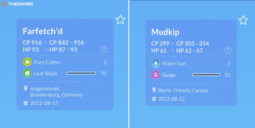 Pokemon Go - traded Pokemon possible stats