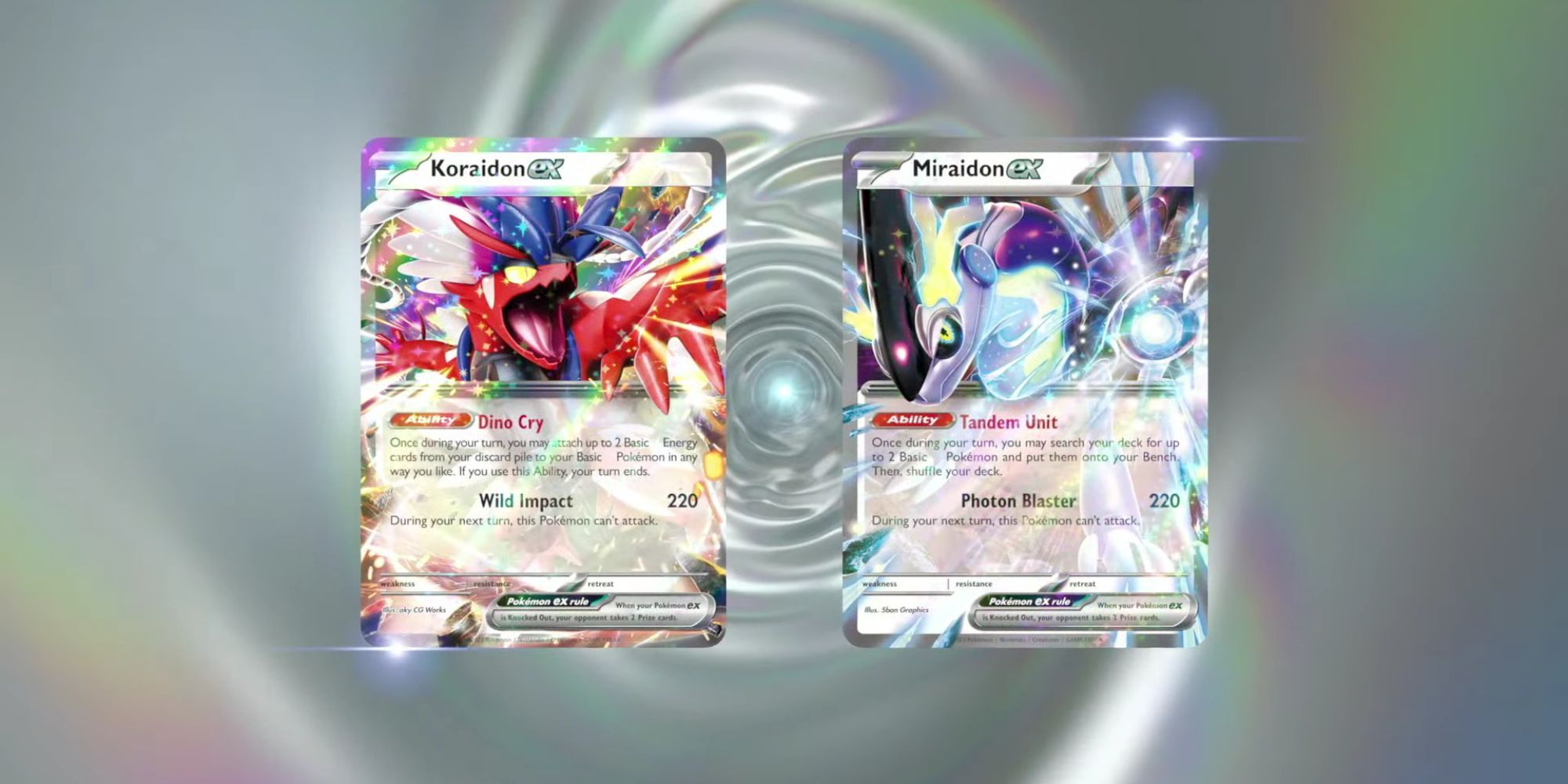 Miraidon Ex Black Star Miraidon Ex & Koraidon Ex SVP028 Black Star Promo Pokemon  Card - Holo, Near Mint Pokemon Promo Cards