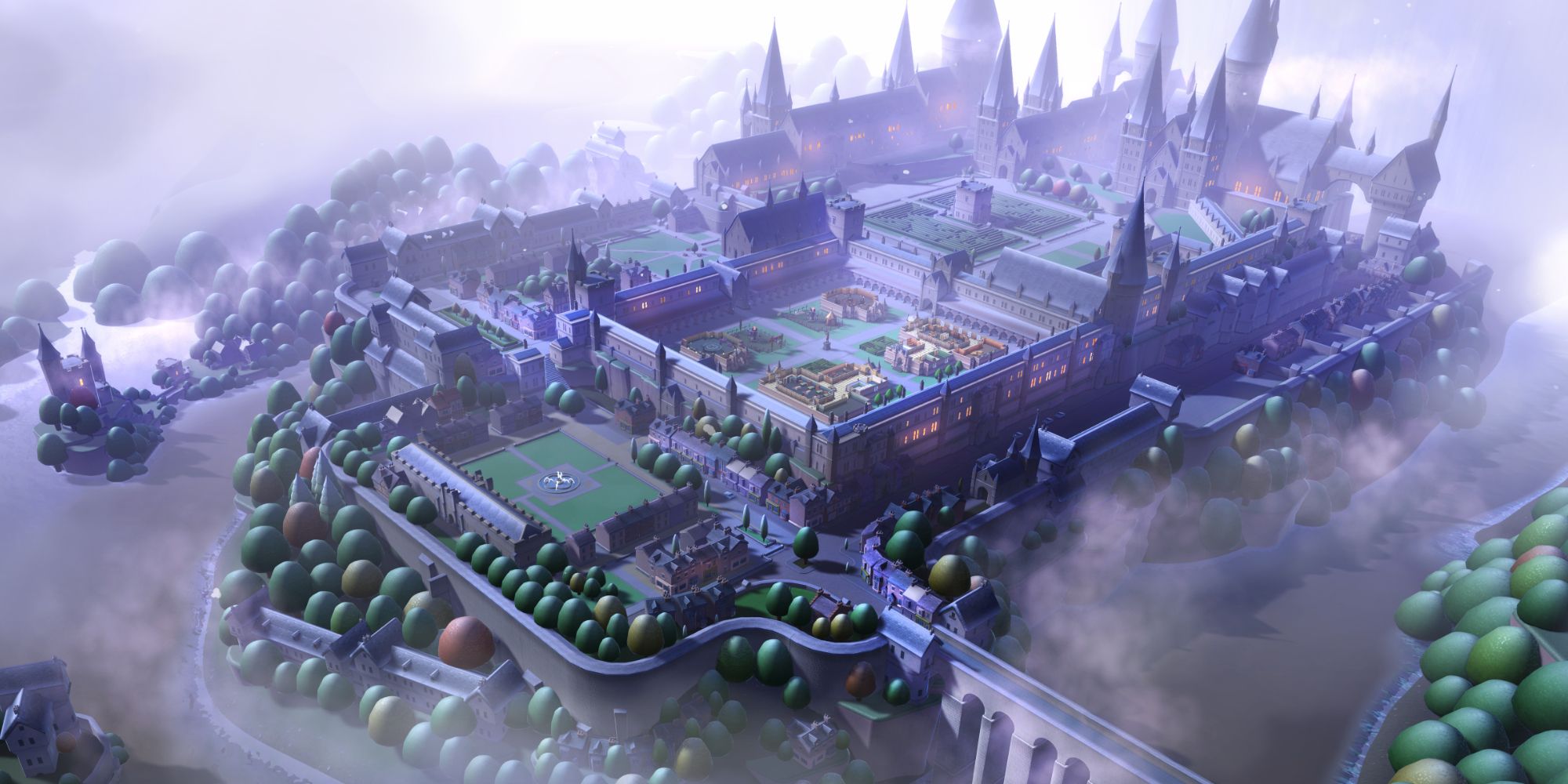 TPC wizard campus surrounded by fog