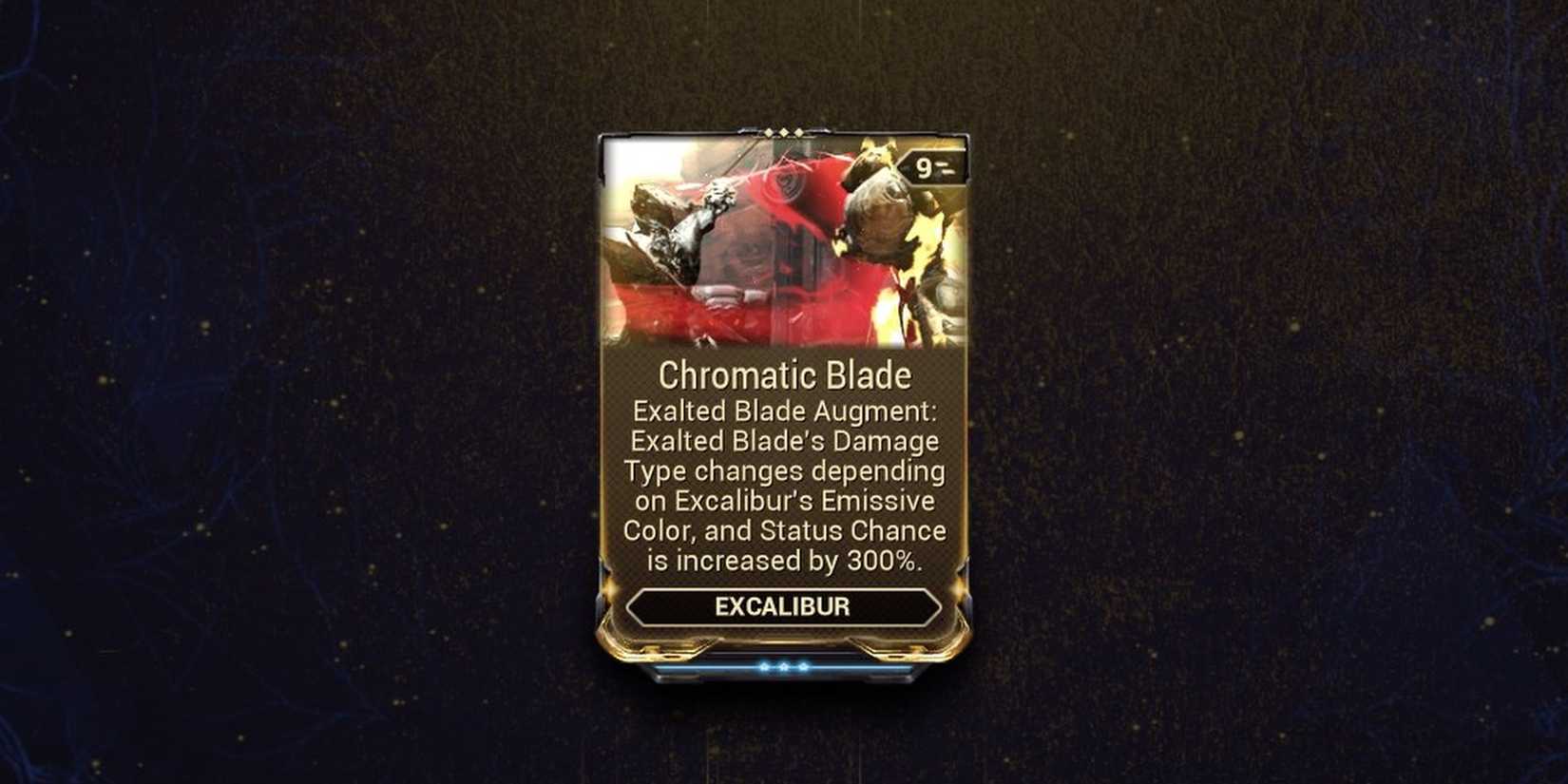 Warframe Excalibur Chromatic Blade Augment Mod