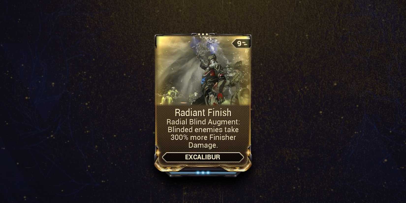 Warframe Excalibur Radiant Finish Augment Mod