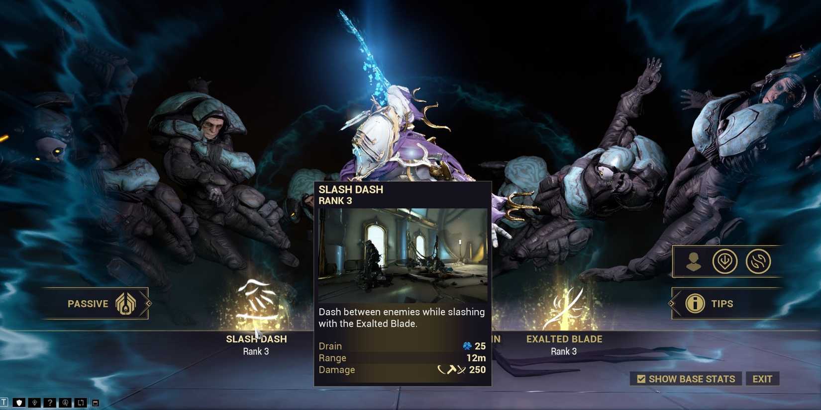 Warframe Excalibur Umbra Slash Dash