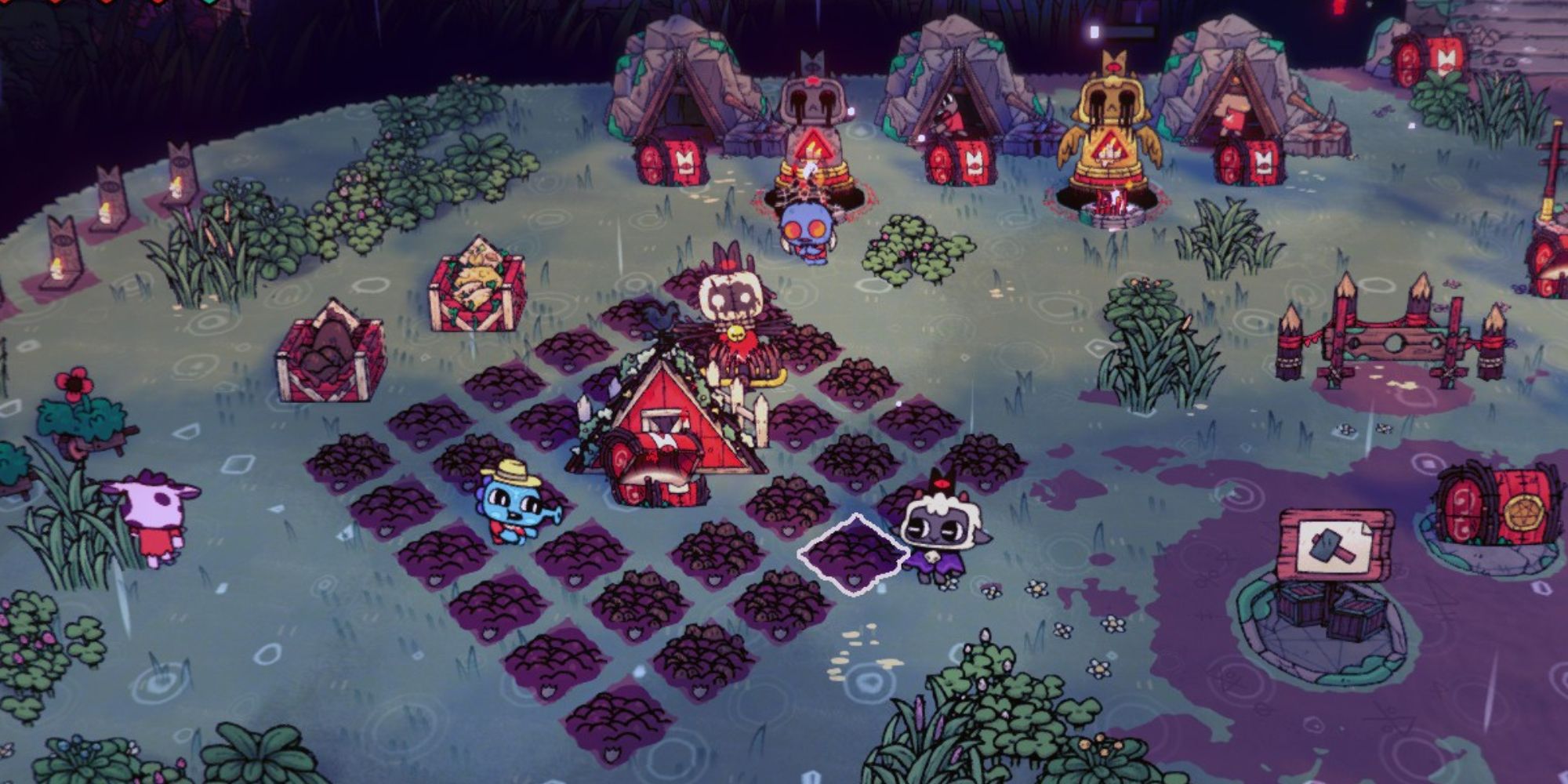 Cult of the Lamb is a roguelike video game developed