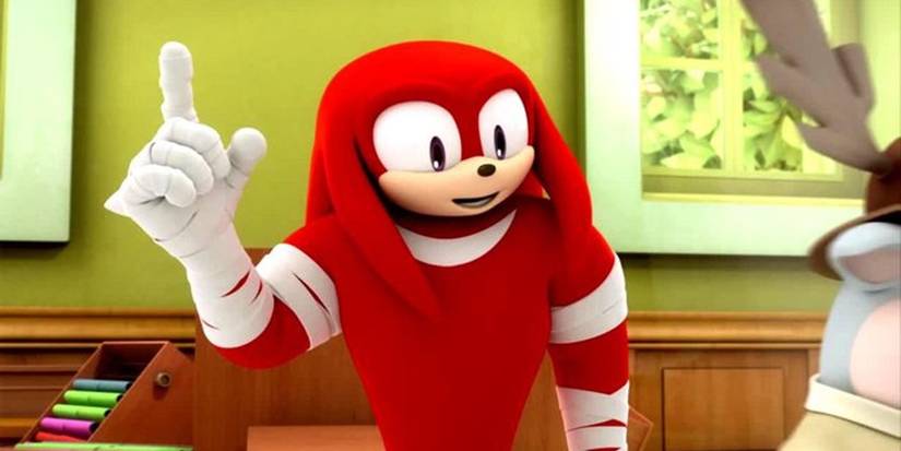 Knuckles from Sonic Boom standing in frame
