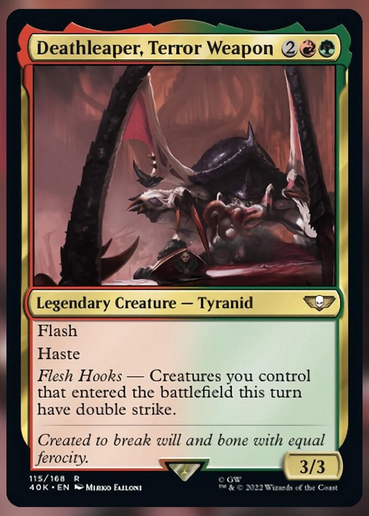 Every New Card In The Warhammer 40K Tyranid Swarm Commander Deck MTG