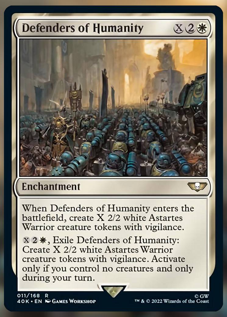 Every Card In The Warhammer 40K Forces Of The Imperium Commander Deck  MTG