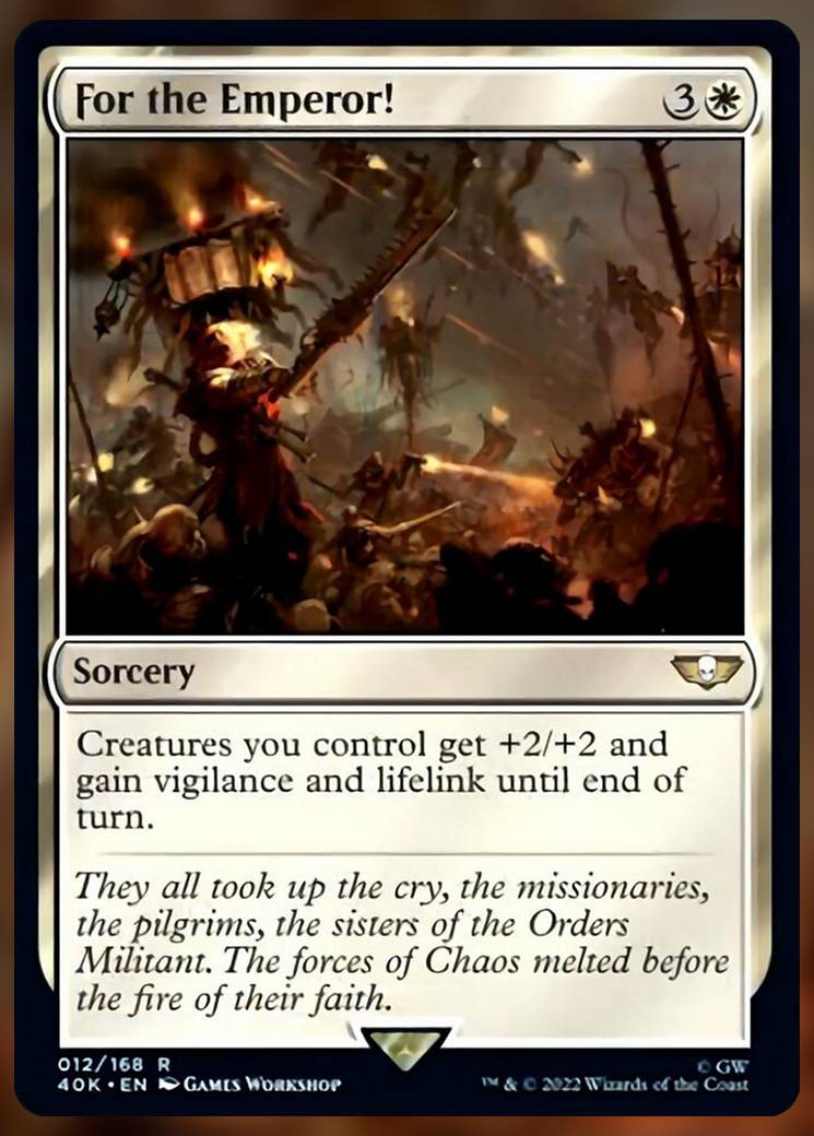 Every Card In The Warhammer 40K Forces Of The Imperium Commander Deck MTG Every Card In The Warhammer 40K Forces Of The Imperium Commander Deck MTG