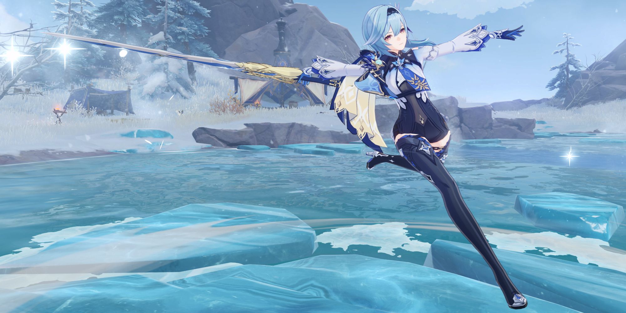 Genshin Impact Eula with her Sword