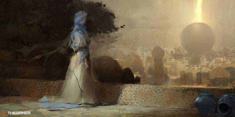 Guild Wars 2 - Crystal Desert (Domain of Vabbi) loading screen art