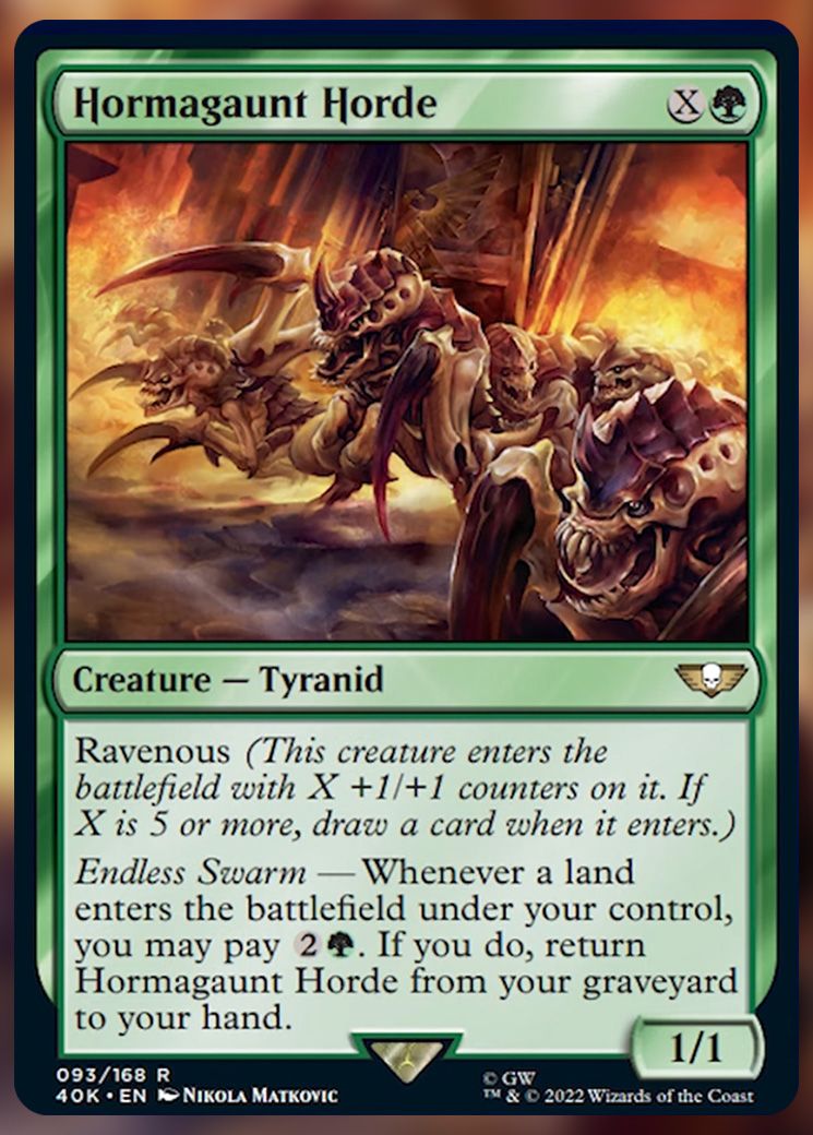 Every New Card In The Warhammer 40K Tyranid Swarm Commander Deck – MTG