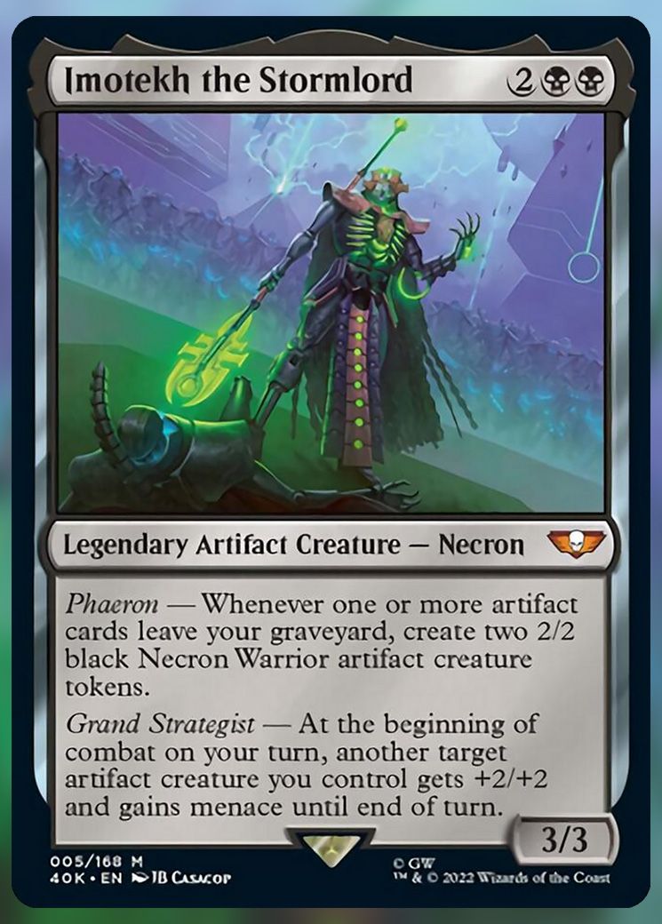 Every Card In The Warhammer 40K Necron Dynasties Commander Deck – MTG