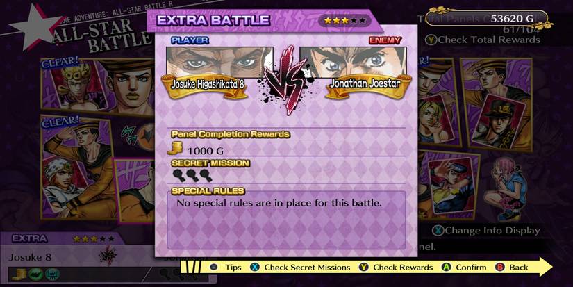 How Many Secret Missions Are In All-Star Battle Mode Part 8 In JoJo's ...