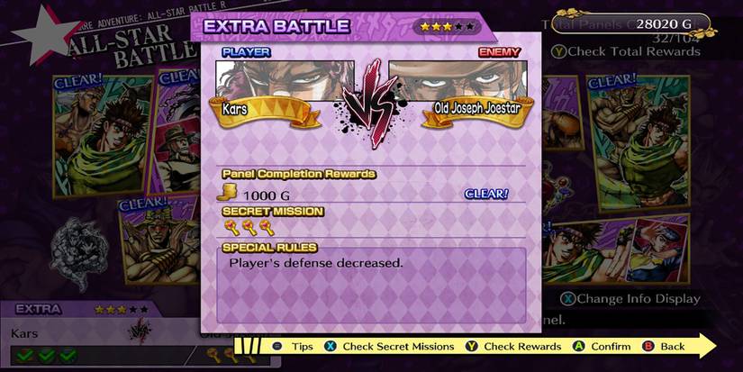 How Many Secret Missions Are In All-Star Battle Mode Part 2 In JoJo's ...