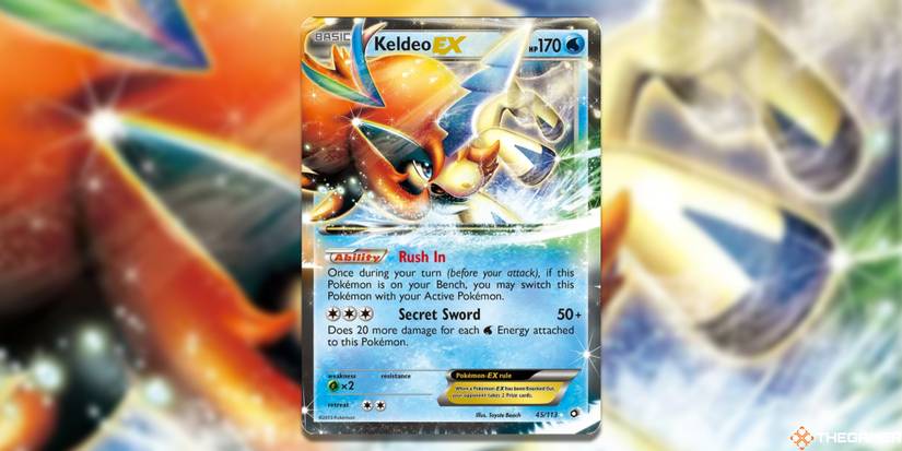 keldeo ex pokemon card Keldeo EX ( Full Art) (142/149) [Black & White: Boundaries Crossed] Lightly Played Holofoil main image 0