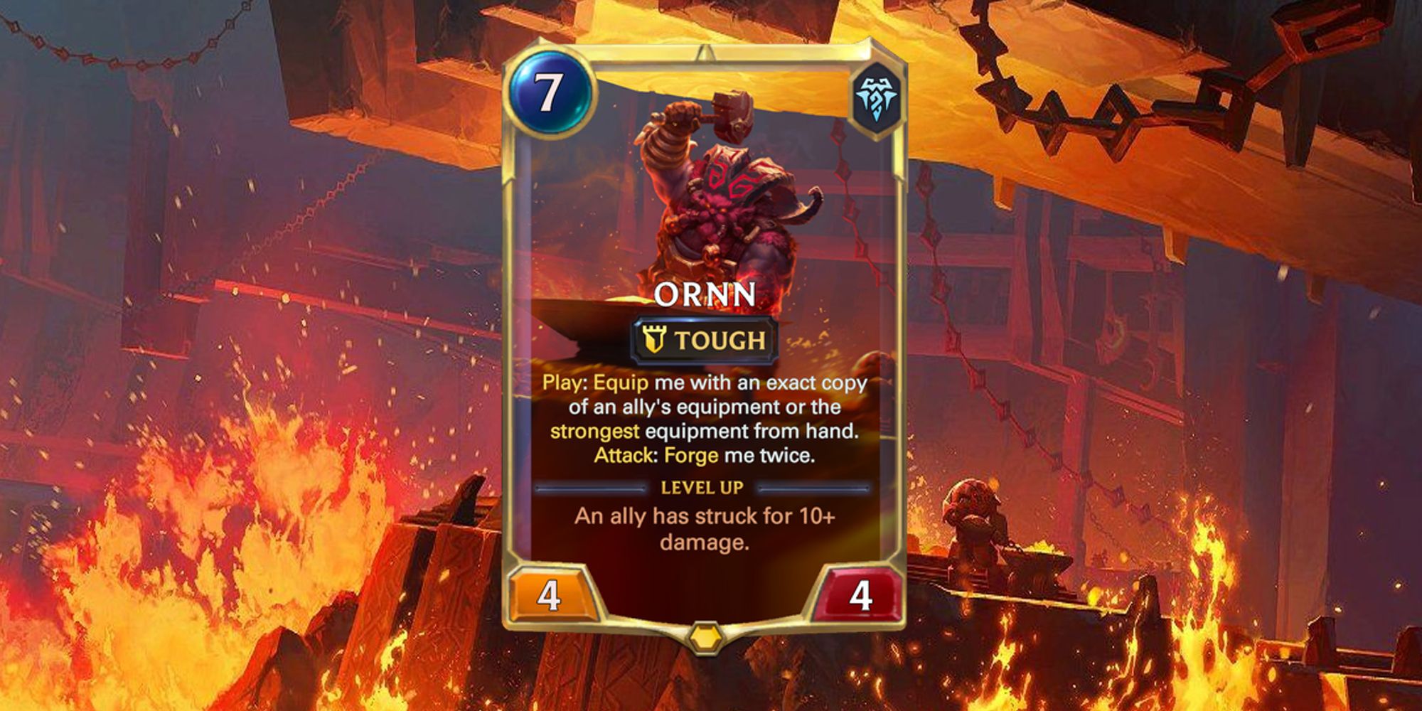 Legends of Runeterra The Darkin Saga: Awakening Ornn Card And Art