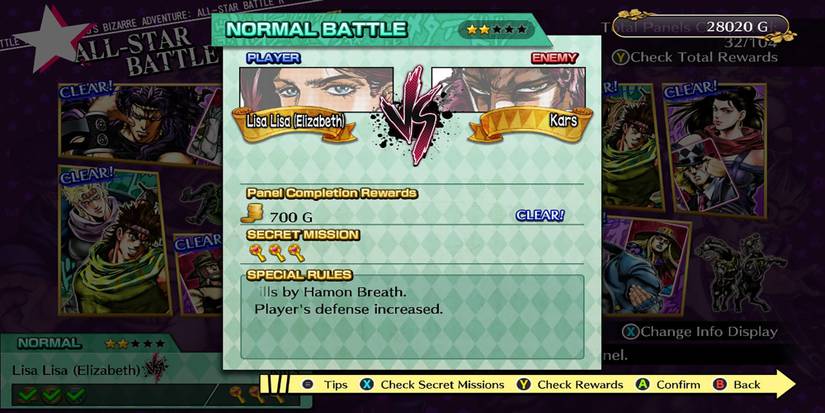 How Many Secret Missions Are In All-Star Battle Mode Part 2 In JoJo's ...