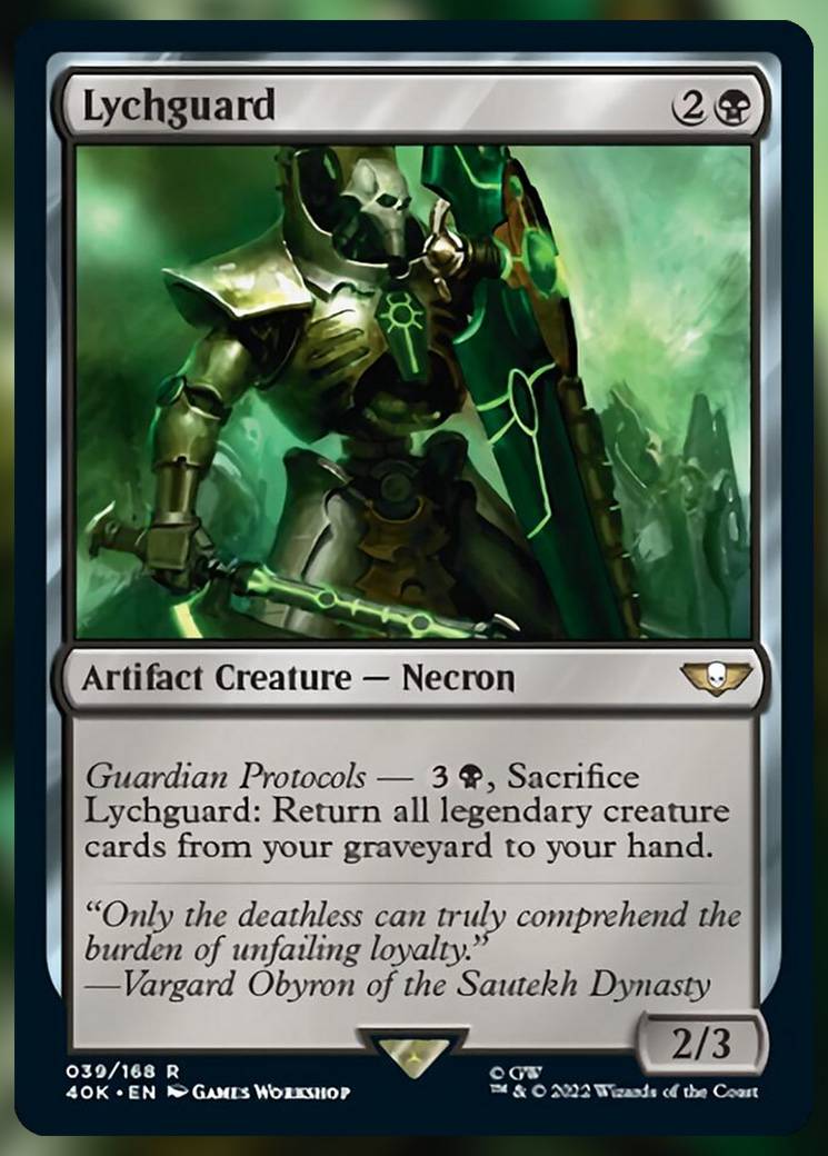 Every Card In The Warhammer 40K Necron Dynasties Commander Deck  MTG