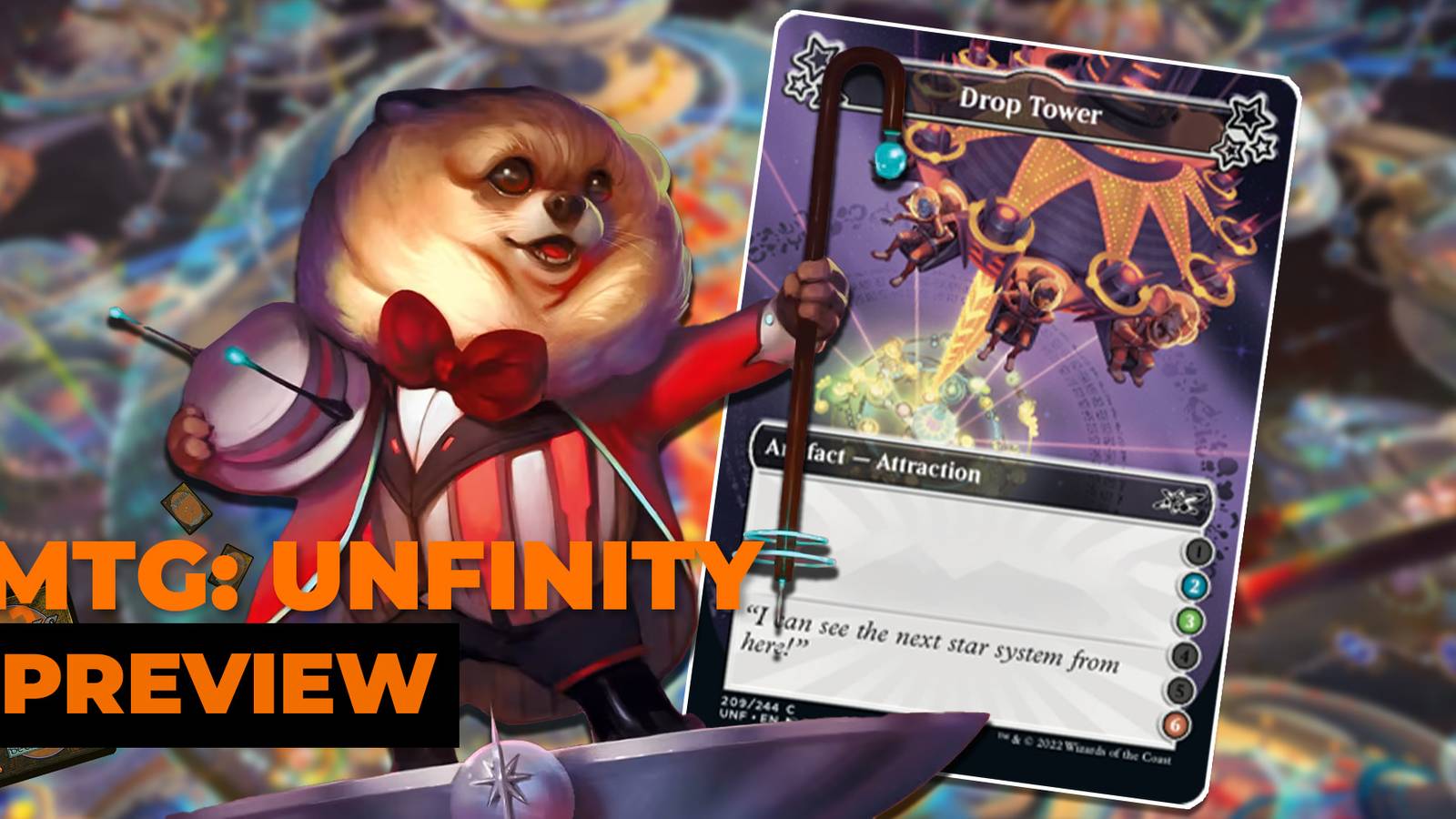 Exclusive Unfinity Spoiler: Drop Tower MTG Exclusive Unfinity Spoiler: Drop Tower MTG