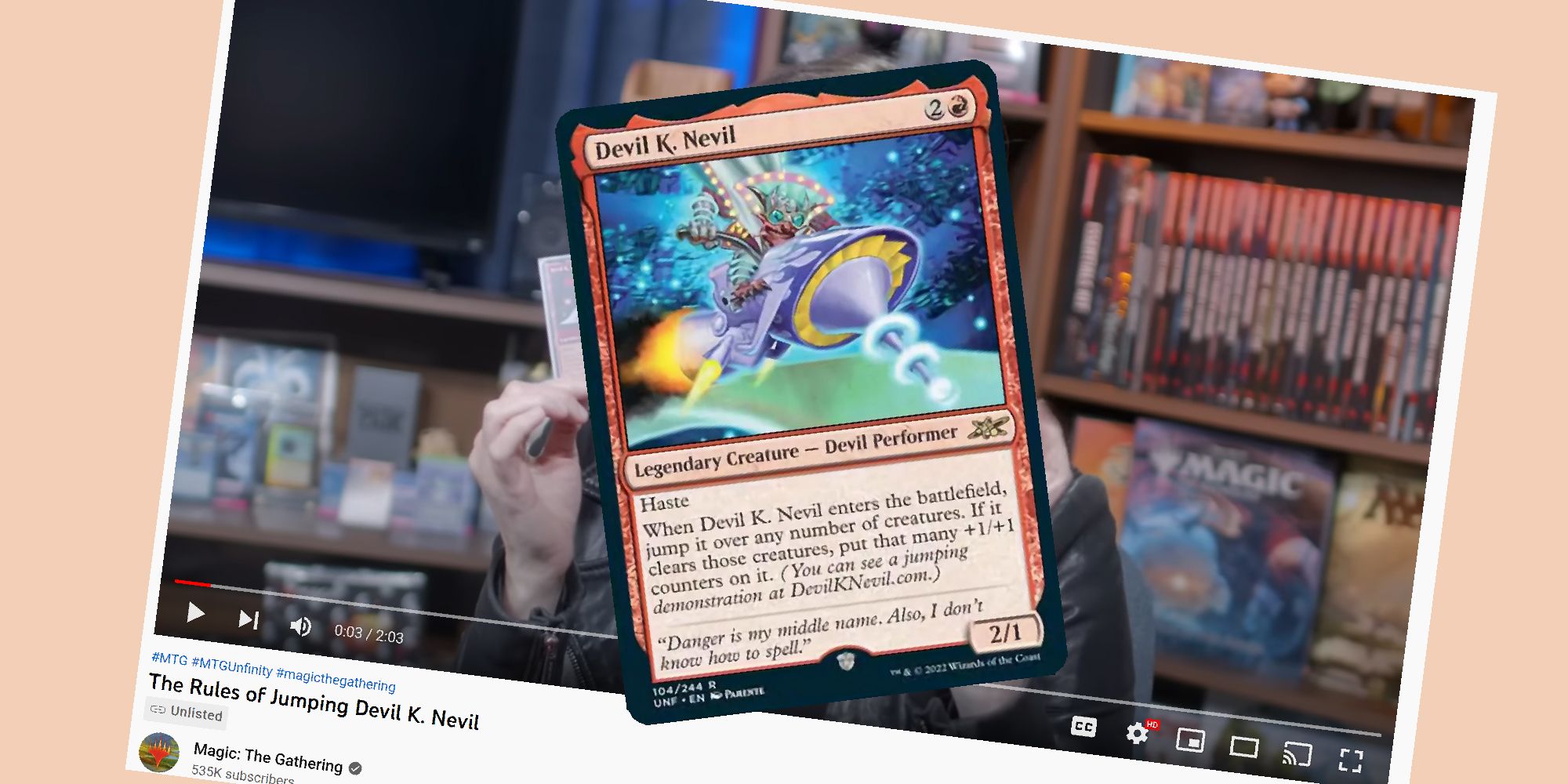 MTG's Unfinity Sends You To YouTube To Learn How To Jump Devil K. Nevil MTG's Unfinity Sends You To YouTube To Learn How To Jump Devil K. Nevil