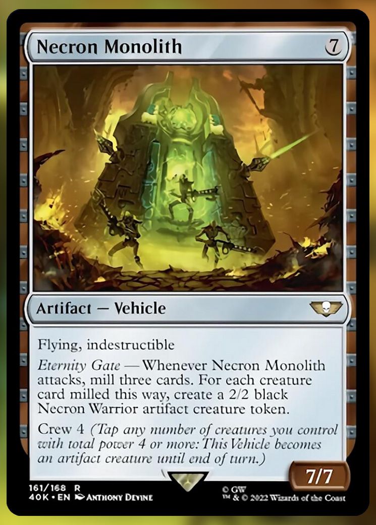 Every Card In The Warhammer 40K Necron Dynasties Commander Deck – MTG