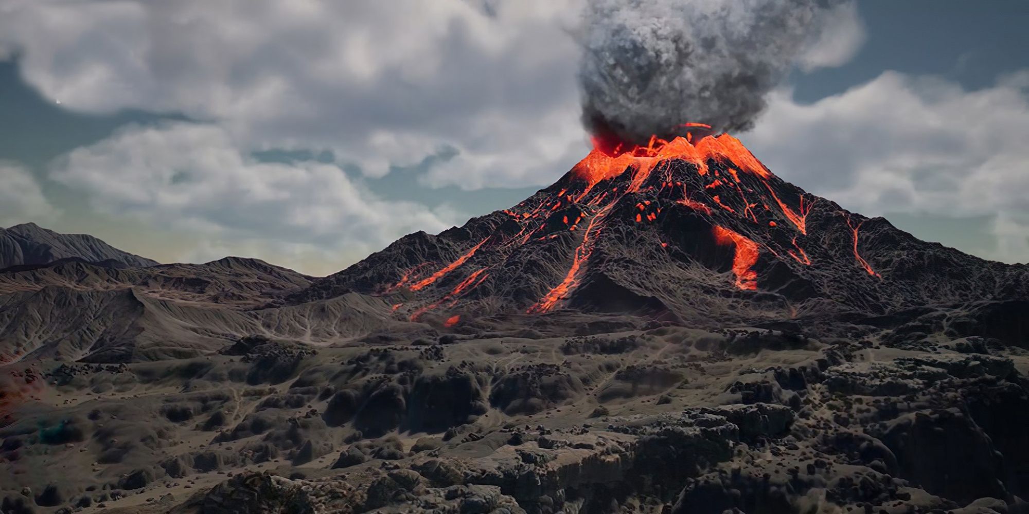 PUBG Paramo Volcano In Background
