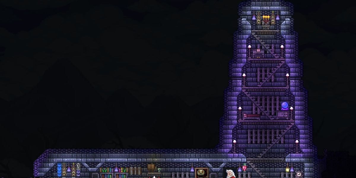 Terraria Demonite Brick Housing Building