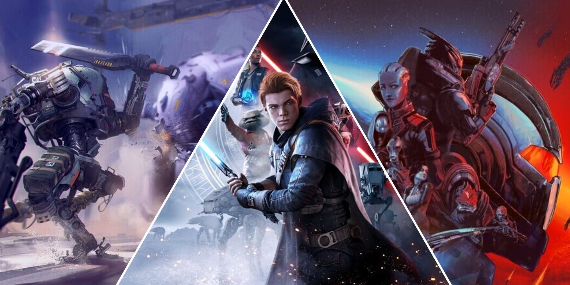 titanfall 2, jedi fallen order, mass effect legendary edition