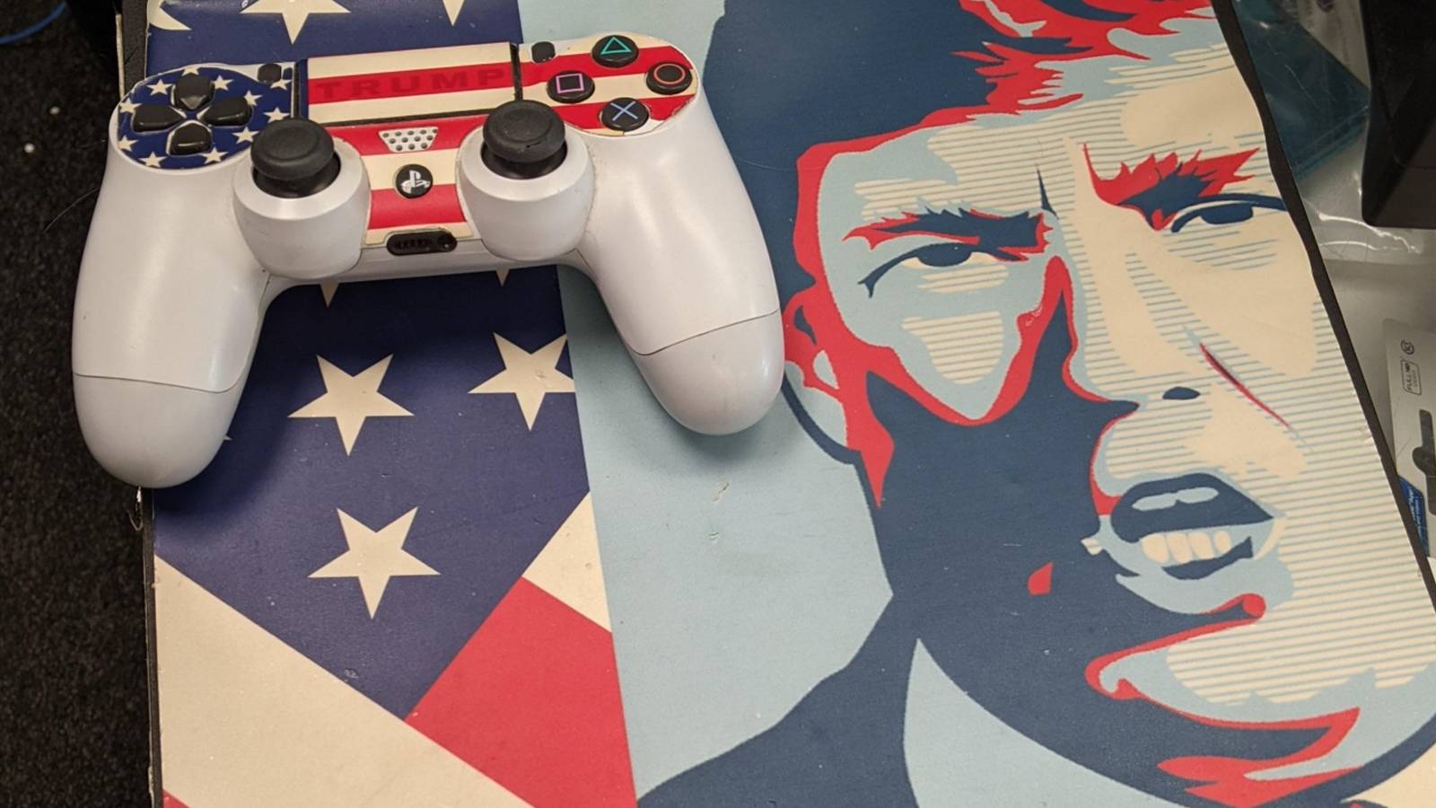 Someone Traded In A Donald Trump-Themed PS4 At GameStop