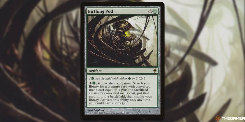 Bee Playing Cards Birthing Pod Magic Card From New Phyrexia Set | Moderately Played Condition | English MTG Card Bee Playing Cards Birthing Pod Magic Card From New Phyrexia Set | Moderately Played Condition | English MTG Card