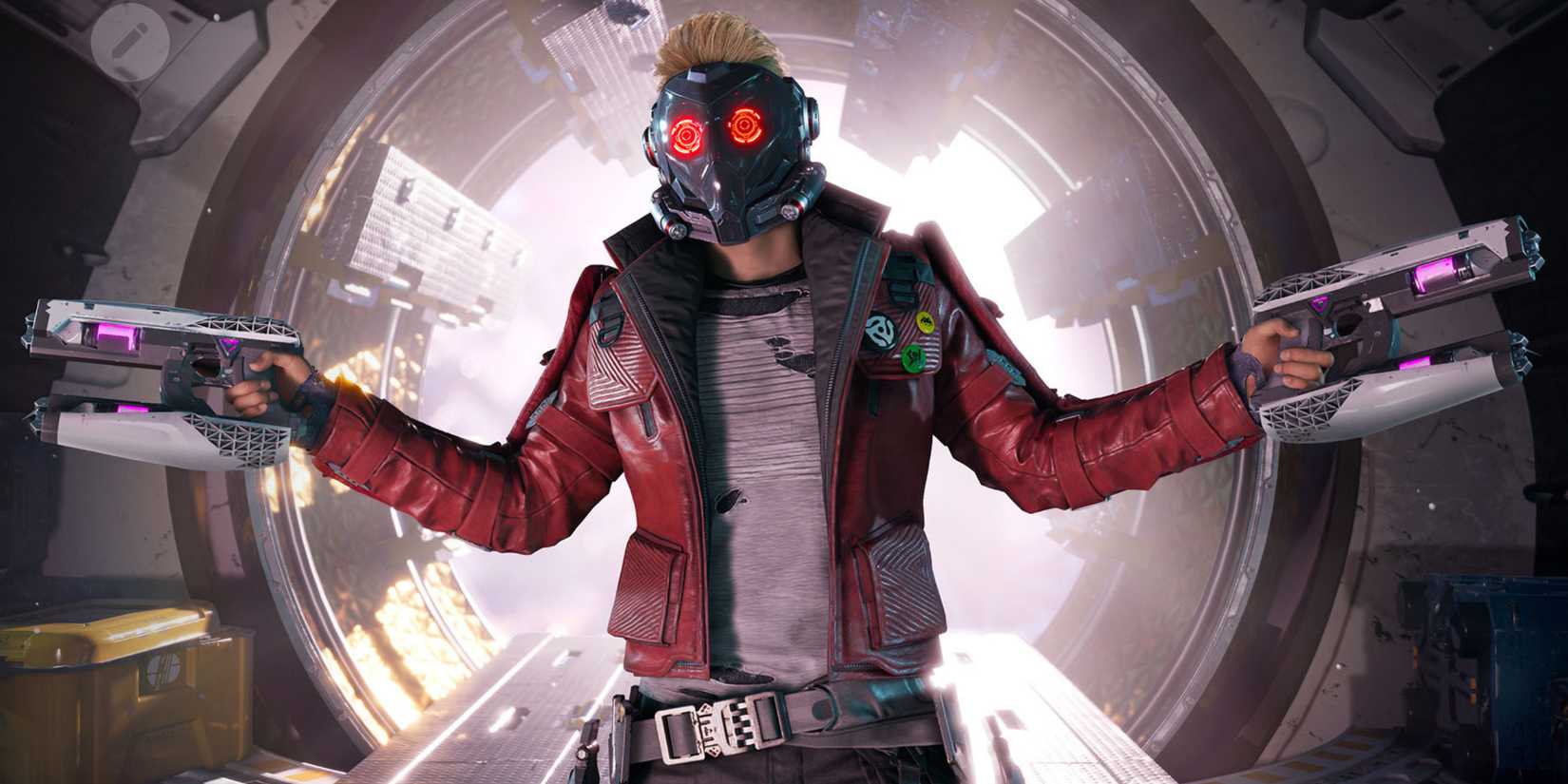 Peter Quill holds the Element Gun in Marvel's Guardians of the Galaxy.