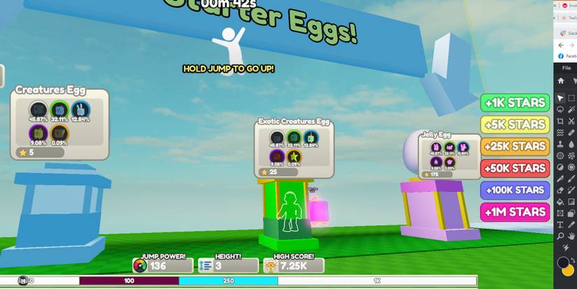 Jump Clicker Codes - Roblox