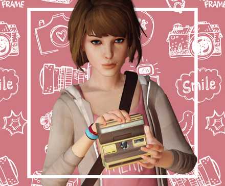Max Caulfield from Life is Strange with a camera