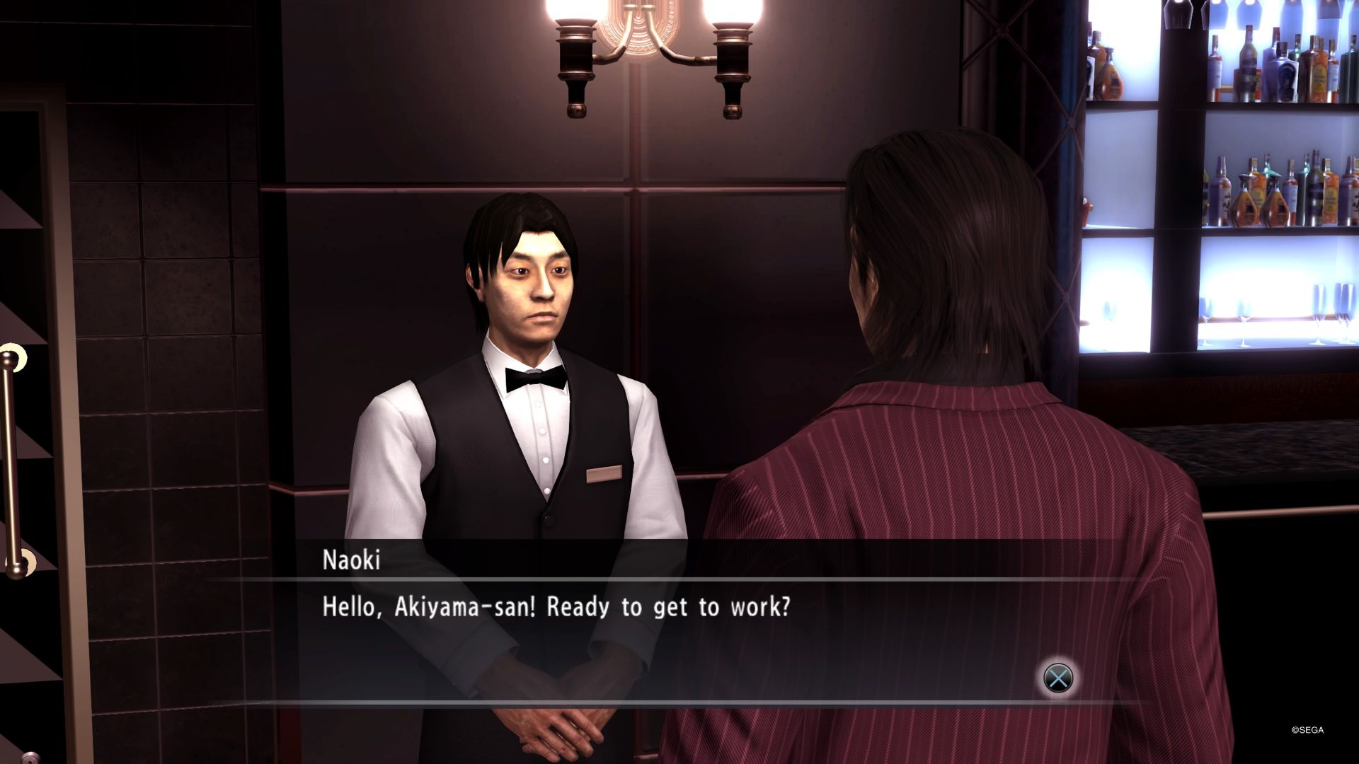 Akiyama Speaking to Naoki In Yakuza 4